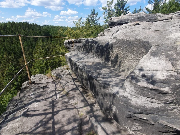 Aussicht Bielatal - Großvaterstuhl