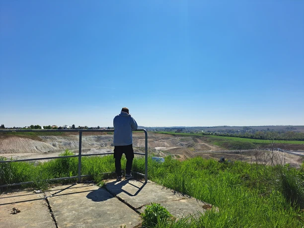 Aussichtspunkt Kaolin-Tagebau Schleben/Crellenhain