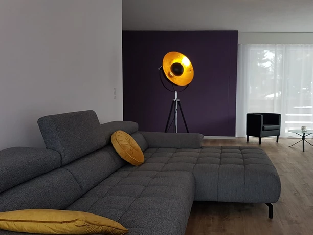 Wohnzimmer der Ferienwohnung Dorfklatsch in Emmetten