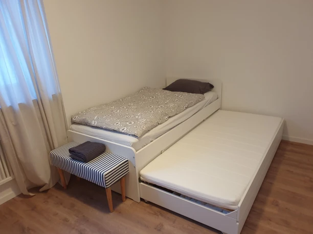 Chambre à coucher de l'appartement Dorfklatsch