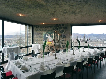 Blick in eine der Räumlichkeiten der Godesburg