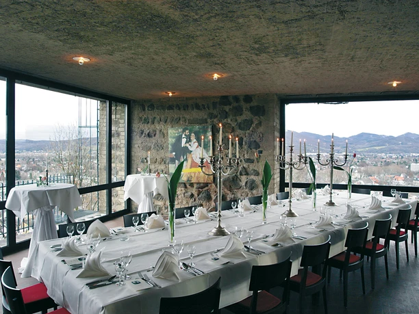 Blick in eine der Räumlichkeiten der Godesburg