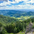 Ausblick vom Hohfelsen auf Seebach und ins Rheintal