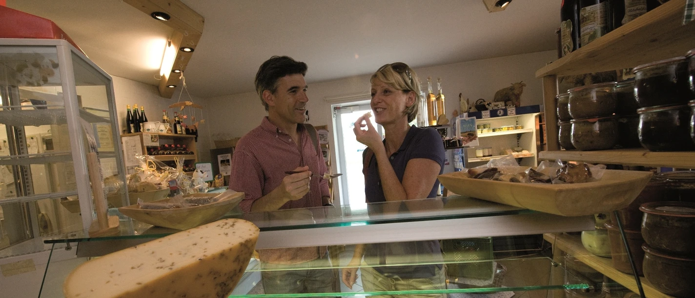 Einkaufen im Hofladen