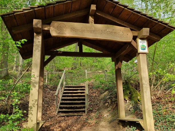 Das Eingangsportal zum Northeimer Mittelwald