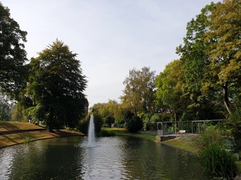 1Bäckerwall Teich mit Fontäne