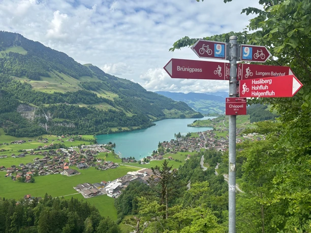 Aussicht auf den Lungerersee