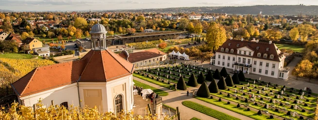 Schloss Wackerbarth im Herbst