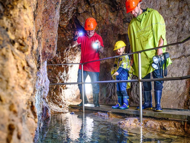 Im Erzbergwerk Silbergründle copyright Nicolai Stotz Tourist-Info. Achertal