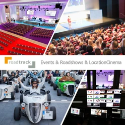 Roadtrack AG Collage with scenes from events and roadshows.