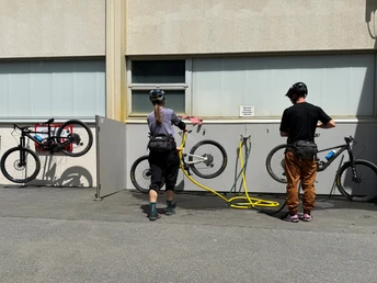 Bike-Wash beim Sporting Park