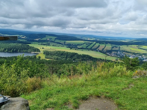 Bärenstein Blick zur Talsperre Cranzahl