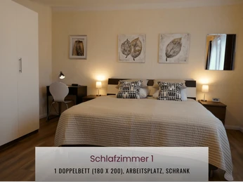 Haus Asgard in Hüttenrode - Schlafzimmer mit Doppelbett Haus Asgard in Hüttenrode - Schlafzimmer mit Doppelbett