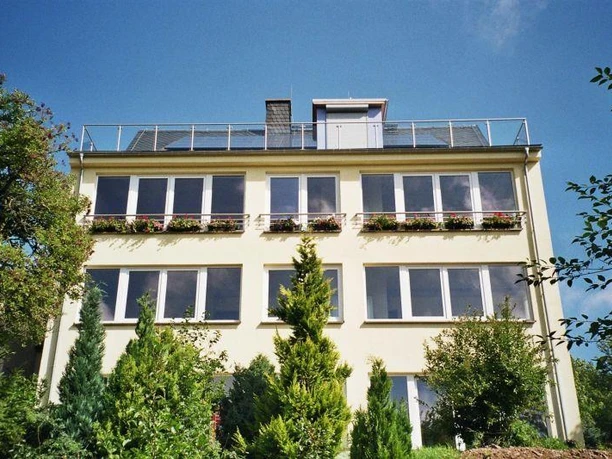 Blick auf die Dachterrasse