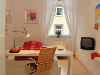Einzelzimmer Appartement (Foto Kersten Mahler)