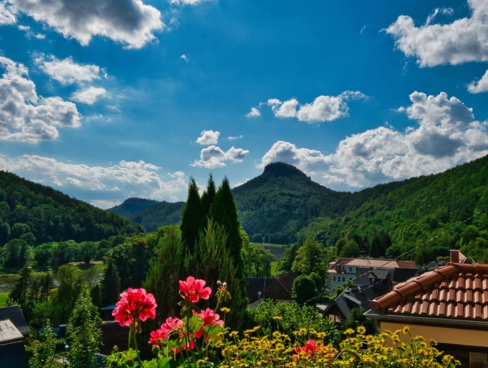 Blick zum Lilienstein