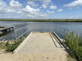barrierefreier Angelsteg auf Sylt