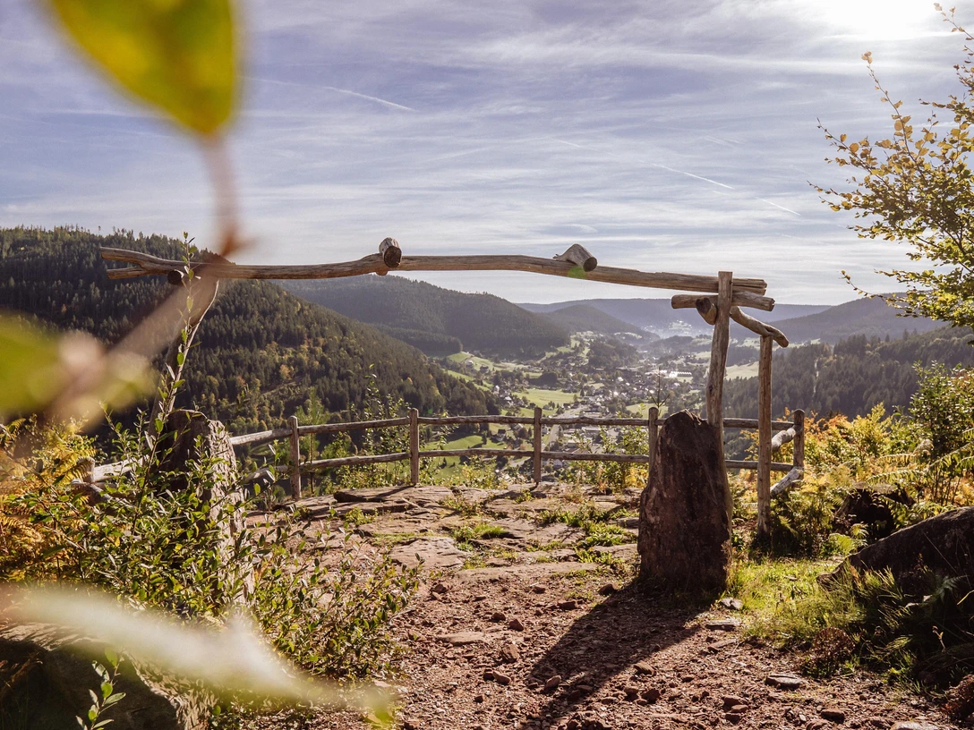 Aussicht vom Genussplatz an der Walterhütte Oberta
