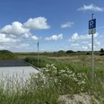 Behindertenparkplatz am Katrevel und Morsumer Deich