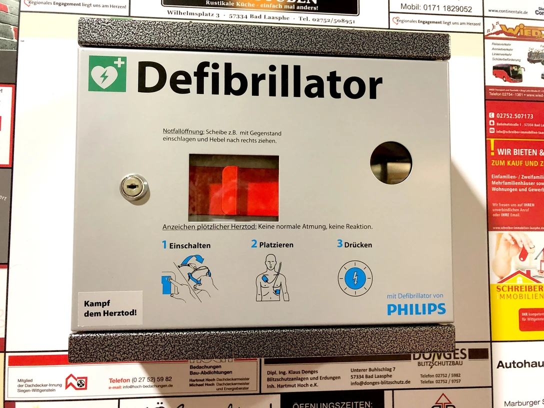 Defibrillator Haus des Gastes Bad Laasphe