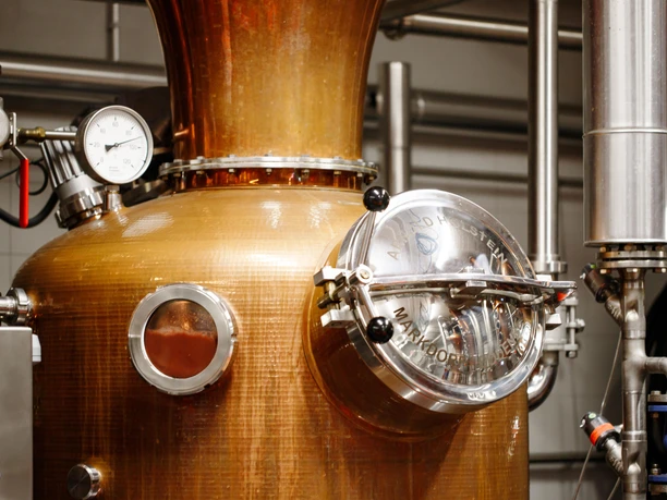 Kupferbrennblase der Hecht Distillerie