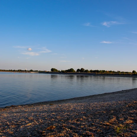 Speichersee Geeste – Sommerabend am Wasser, Blick auf See 01 ©Emsland Tourismus GmbH - Kopie.JPG