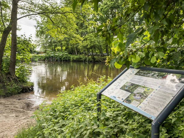 Am Entdeckerort Luhe in Luhdorf Informationstafel am Entdeckerort Luhe in Luhdorf