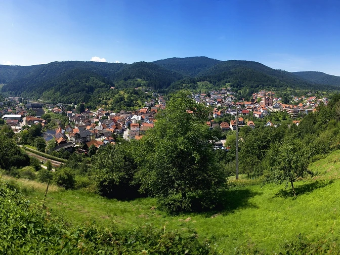 Forbach-Gausbach-Blick von der Brückwaldanlage