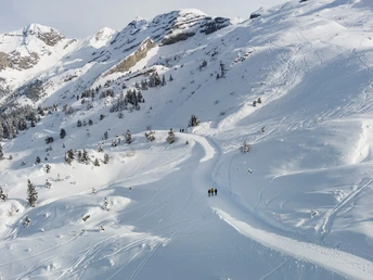 Auf dem Winterwanderweg von Melchsee-Frutt nach Bettenalp