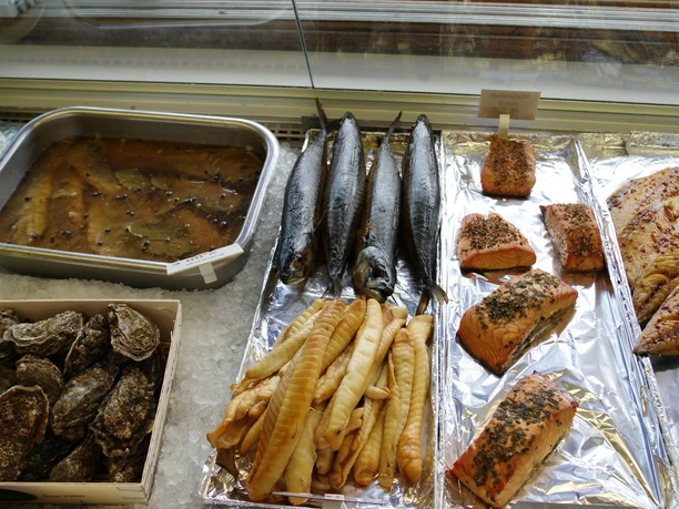Fisch im Schaufenster bei Fisch Matthiessen