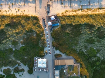 Luftaufnahme der Sansibar