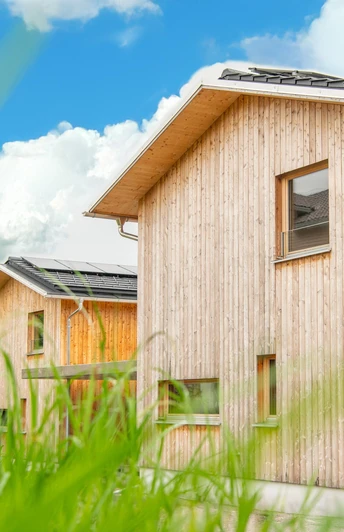 Außenansicht, es ist das hintere Haus