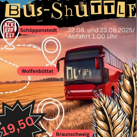 Busshuttle-Info - Ackerfest 2025