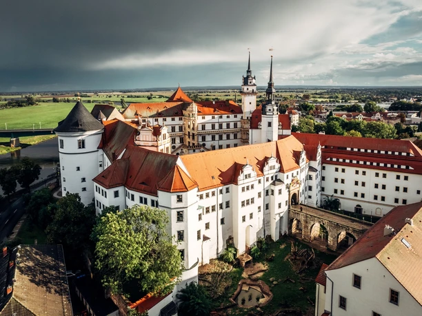Blick auf Schloss Hartenfels