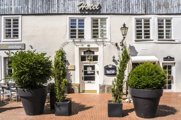 Hotel Wethmüller Außenansicht Außenansicht des Hotels Wethmüller in Rinteln