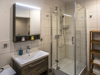 Badezimmer im Hotel Wethmüller Badezimmer im Hotel Wethmüller