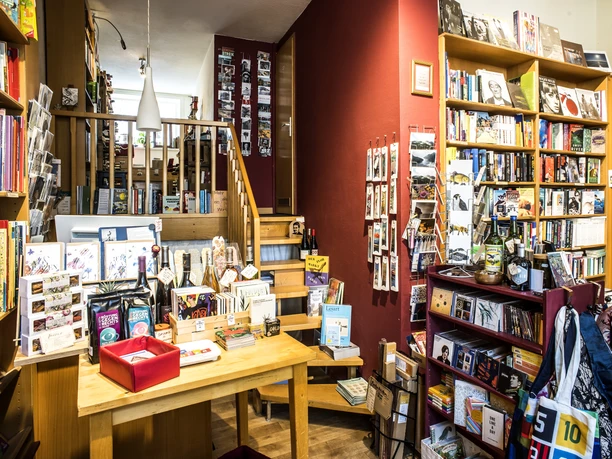 Büchersortiment von Buch und Wein Auszug des Büchersortiments von Buch und Wein