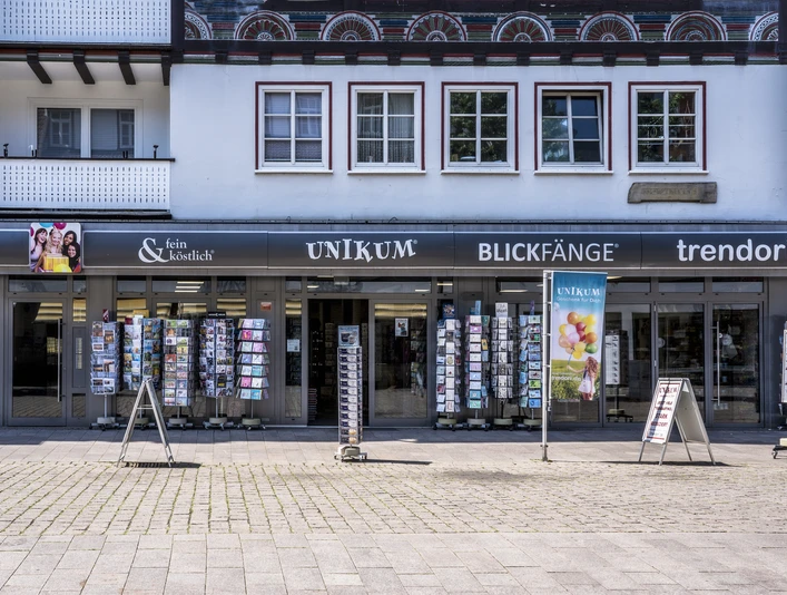 Außenansicht von Unikum Außenansicht von Unikum in der Rintelner Fußgängerzone