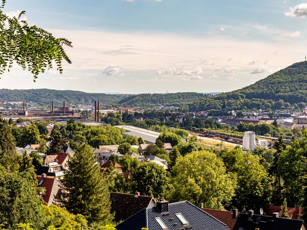 Blick über Hainsberg und die gesamte Stadt Freital