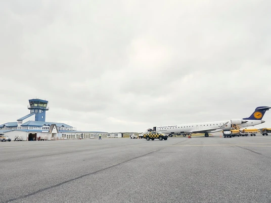 Ankunft am Flughafen in Westerland auf Sylt