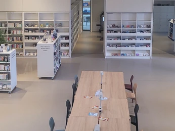 Blick in die Bücherei Stappenbeck