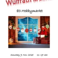 80. Hobbymarkt - Wülfrath kreativ Der Flyer zeigt liebevoll gestaltete Weihnachtsdekorationen vor einem winterlichen Hintergrund.