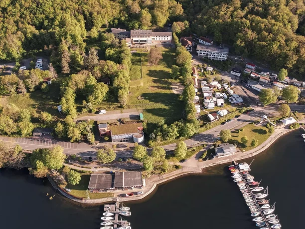 Jugendherberge Waldeck von oben