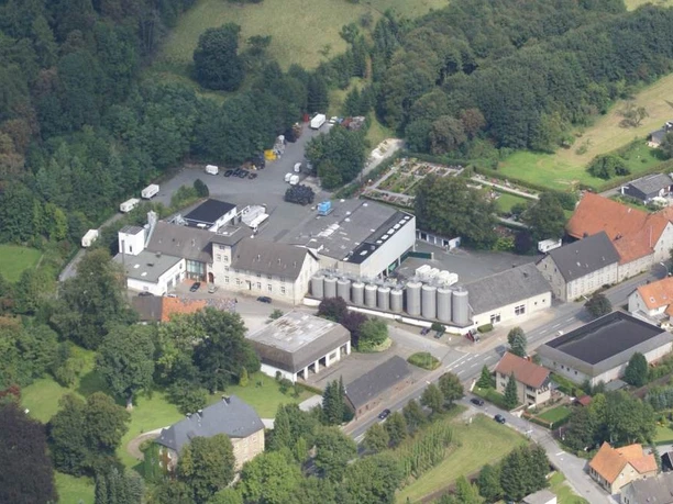 Gräflich zu Stolberg'sche Brauerei Westheim von oben