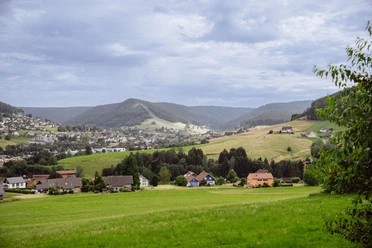 Ausblick auf Baiersbronn von der Wiedenberghütte