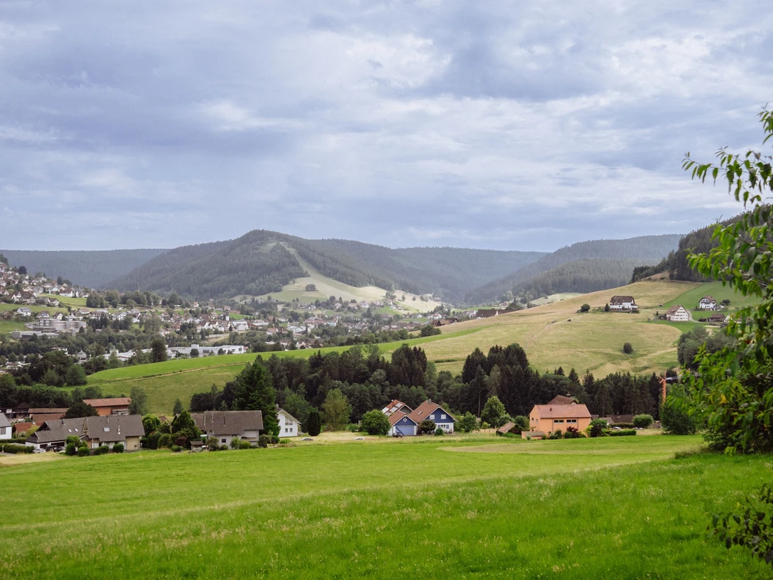 Ausblick auf Baiersbronn von der Wiedenberghütte