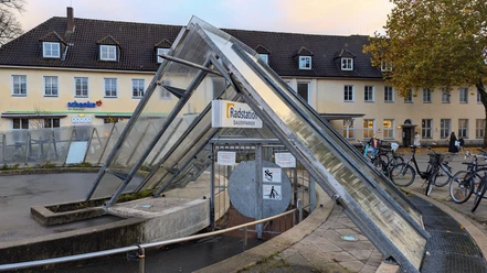 Radstation HBF Gütersloh Fahrradunterstand an der Radstation HBF Gütersloh