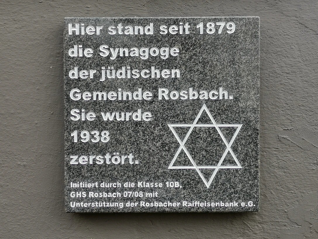 Gedenkstein in Rosbach