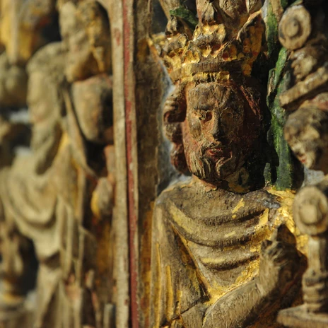 Kloster St. Marienberg - Detail Altaraufsatz