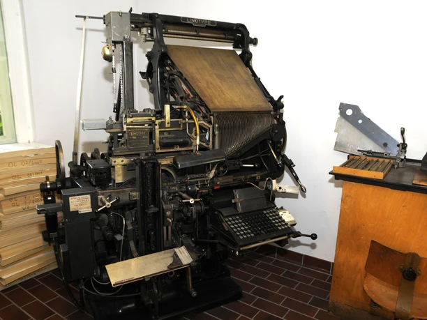 Maschinen des Druckereimuseums Druckerei